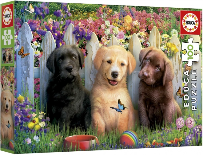 Puzzle cu cățeluși 100 de piese