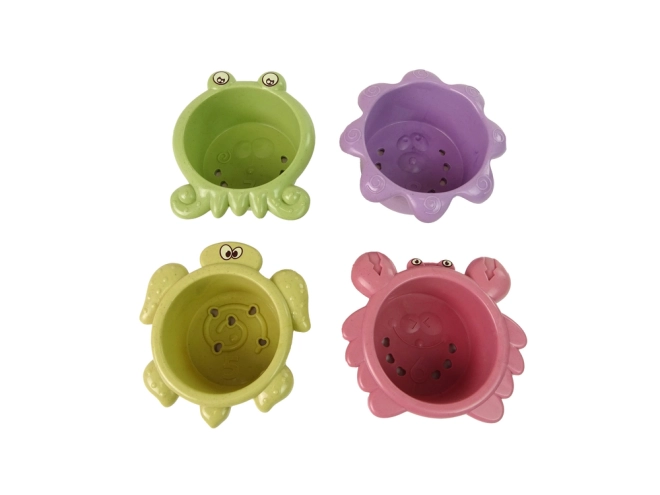Căni din plastic cu animale marine