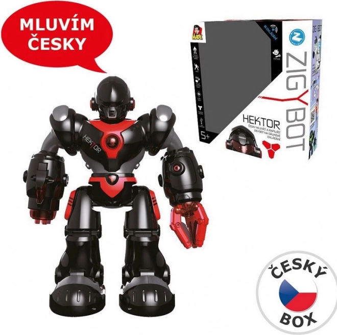 MaDe Robot Hektor - Robot care raportează și vorbește ceha 35 cm