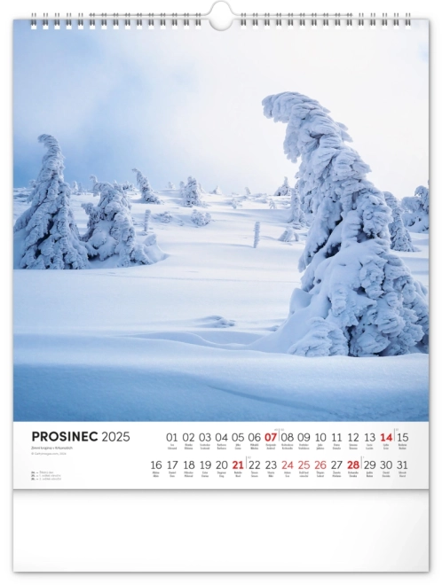 Calendar de perete Krkonoše 2025