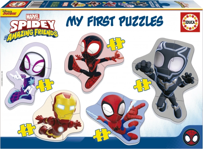 Puzzle pentru copii Spidey și prietenii săi uimitori