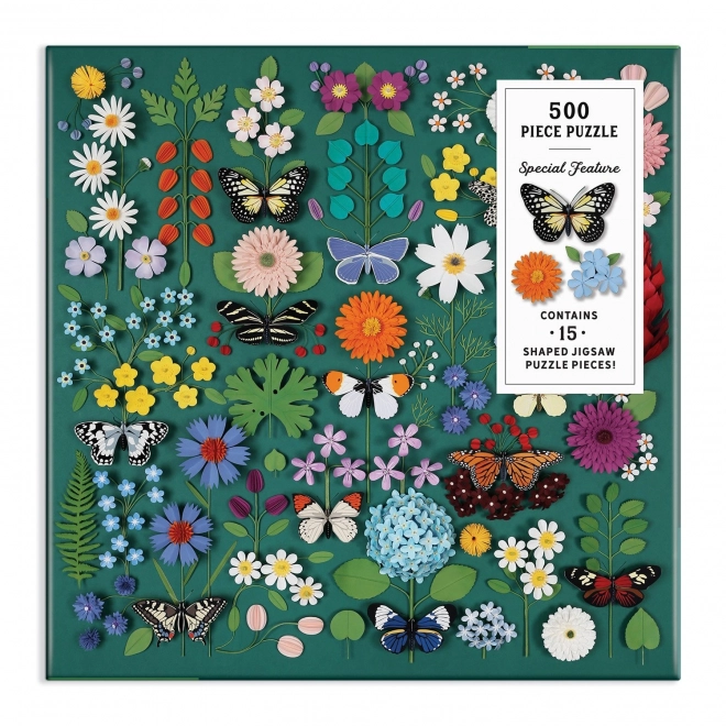 Puzzle Grădina Botanică a Fluturilor 500 Piese