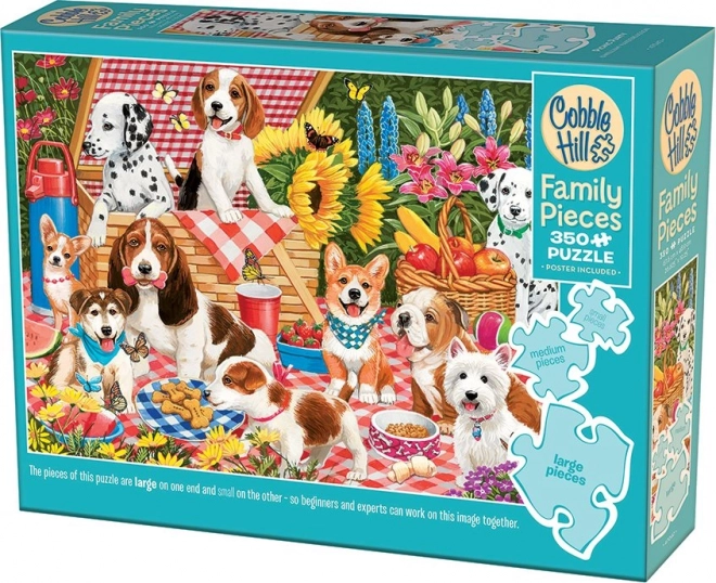 Puzzle de familie Cobble Hill - Petrecere la picnic 350 piese