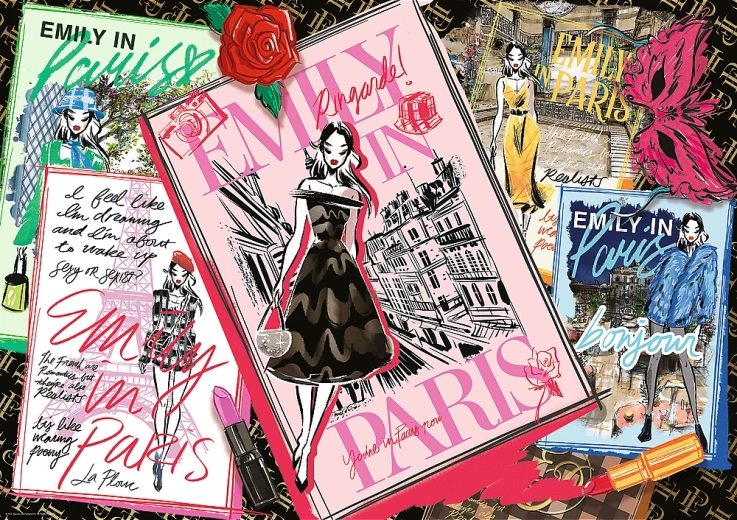 Puzzle Emily in Paris: revistă de modă 1000 piese