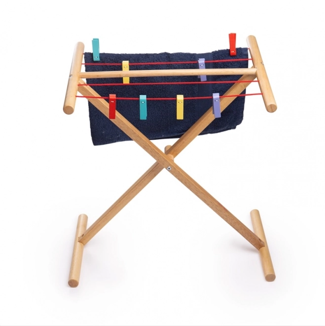 Uscător de rufe din lemn Bigjigs Toys