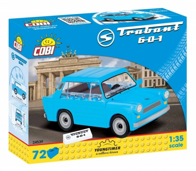 Mașină COBI Trabant 601, Set de construcție 72 piese