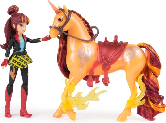Unicornul magic Cinder cu accesorii