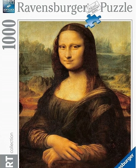 Colecția de puzzle-uri de artă Ravensburger Moni Lisa 1000 de piese