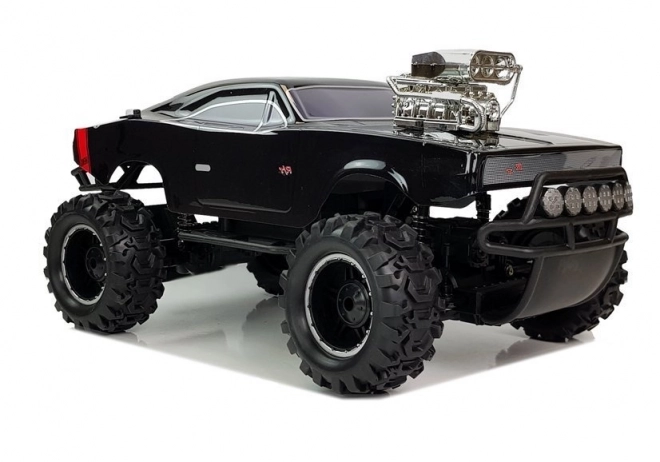 Mașină de teren telecomandată 4x4 neagră