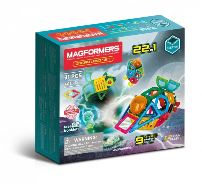 Blocuri magnetice Drea Land 31 bucăți