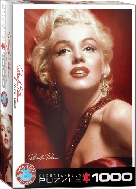 Puzzle Marilyn Monroe Portret roșu 1000 de piese