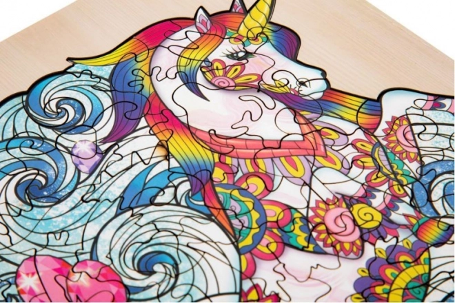 Puzzle din lemn Unicorn