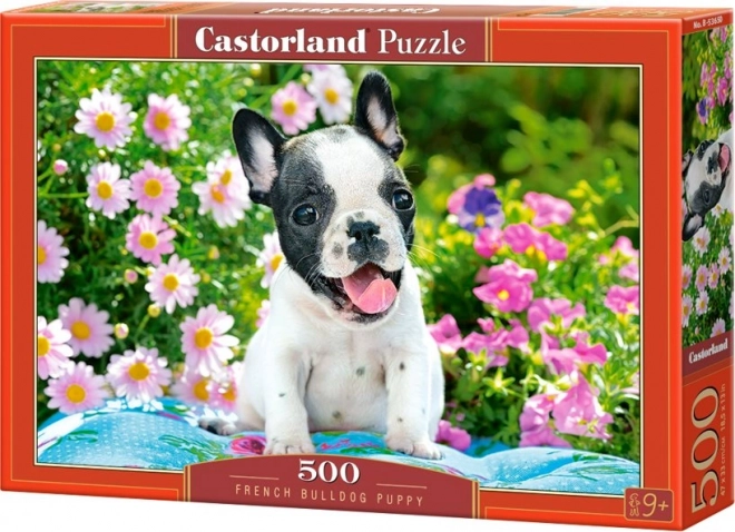 Puzzle 500 piese cu cățelul Bulldog Francez