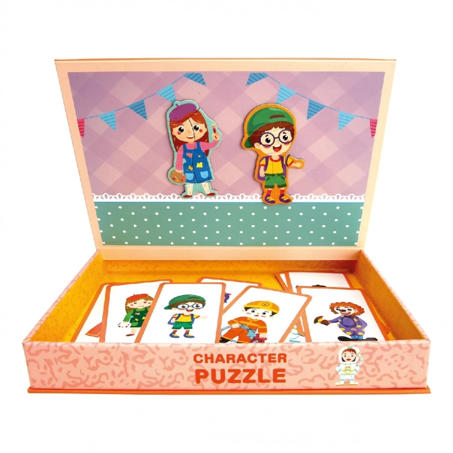 Puzzle magnetic cu personaje Bino