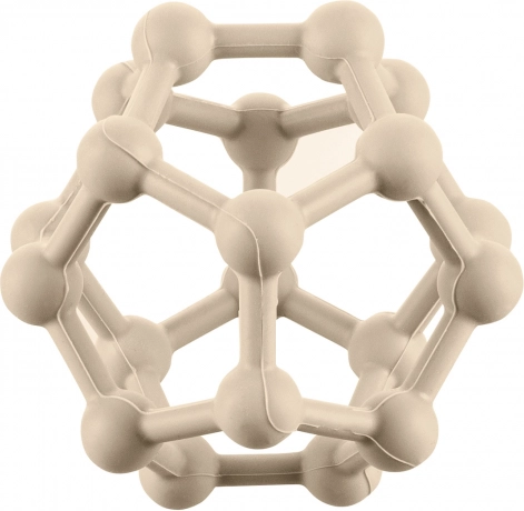 Jucărie de dentiție din silicon Atom, Sand Beige