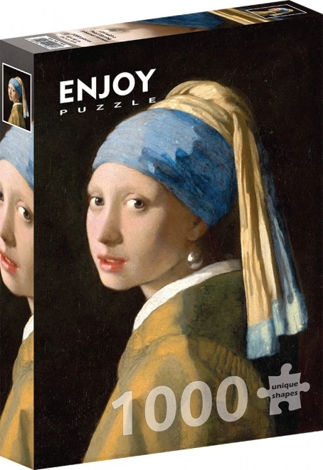 Puzzelă 1000 Piese Johannes Vermeer: Fata cu cercel de perlă