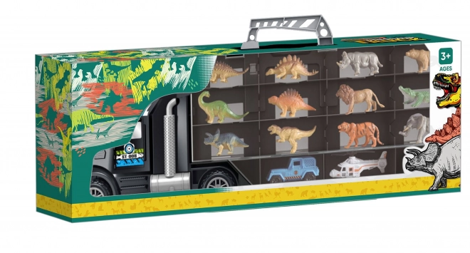Woopie camion cu dinozauri