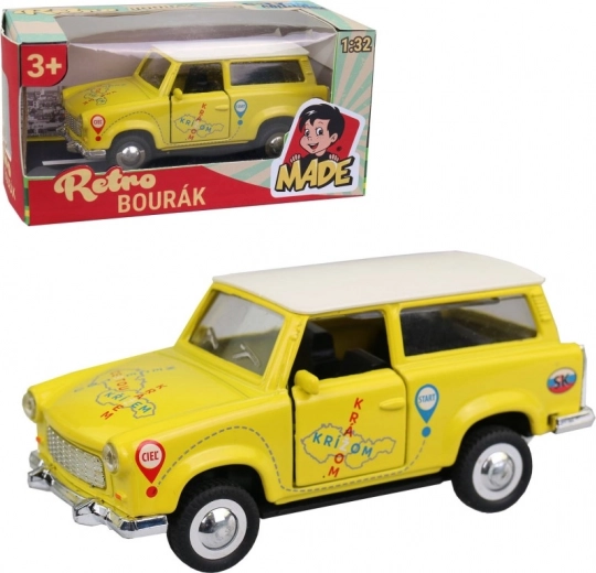 Model de mașină metalică Trabant combi 12 cm