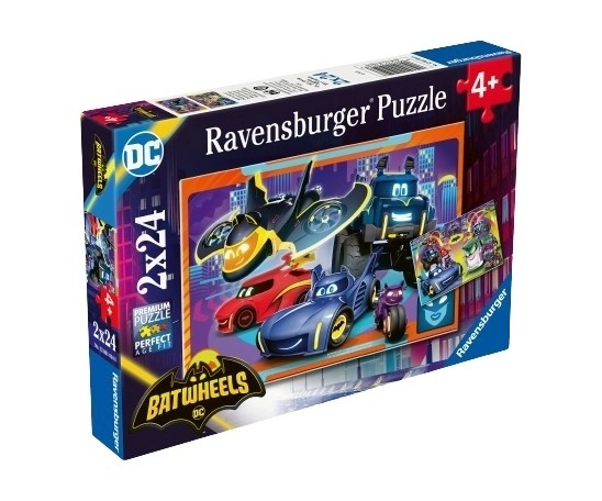 Puzzle 2x24 piese Batwheels