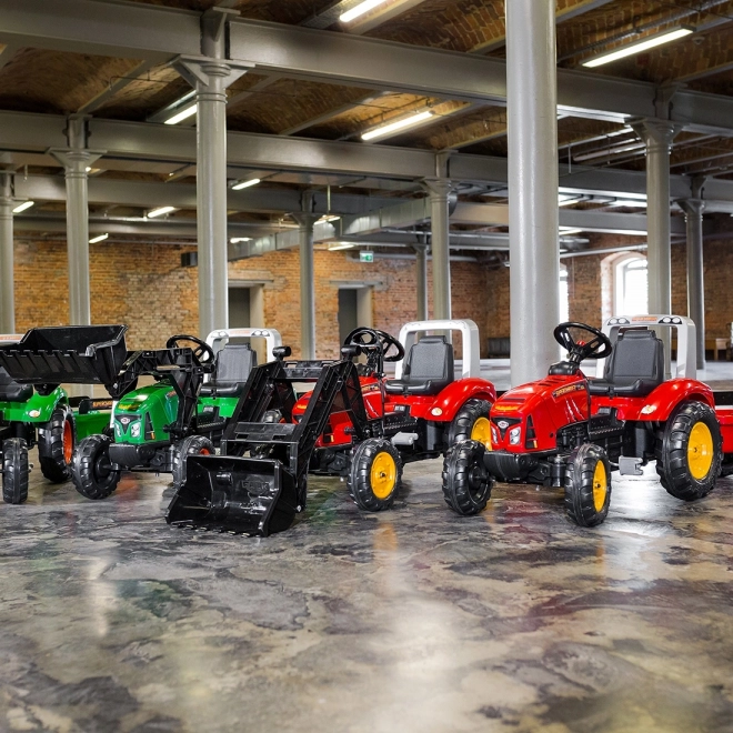 Tractor cu pedale Red Supercharger cu remorcă deschidere Falk