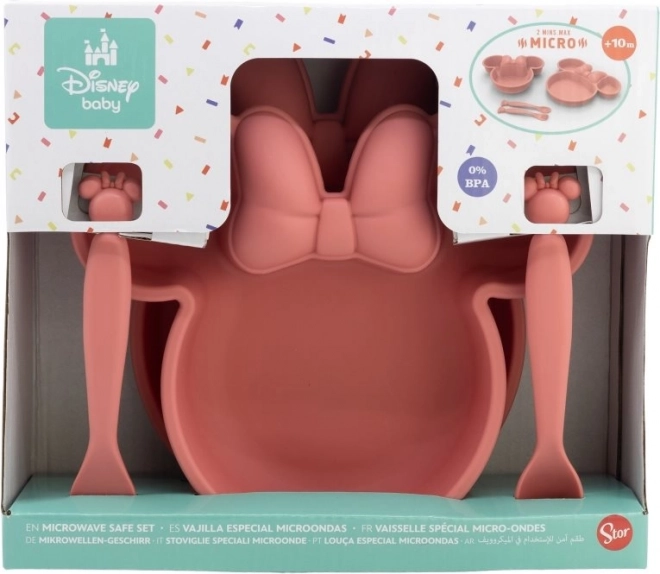 Set de masă pentru copii 4 în 1 Minnie Mouse