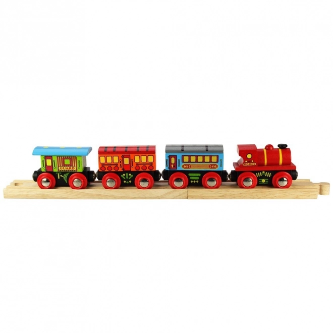 Tren personal Bigjigs Rail cu 2 căi ferate