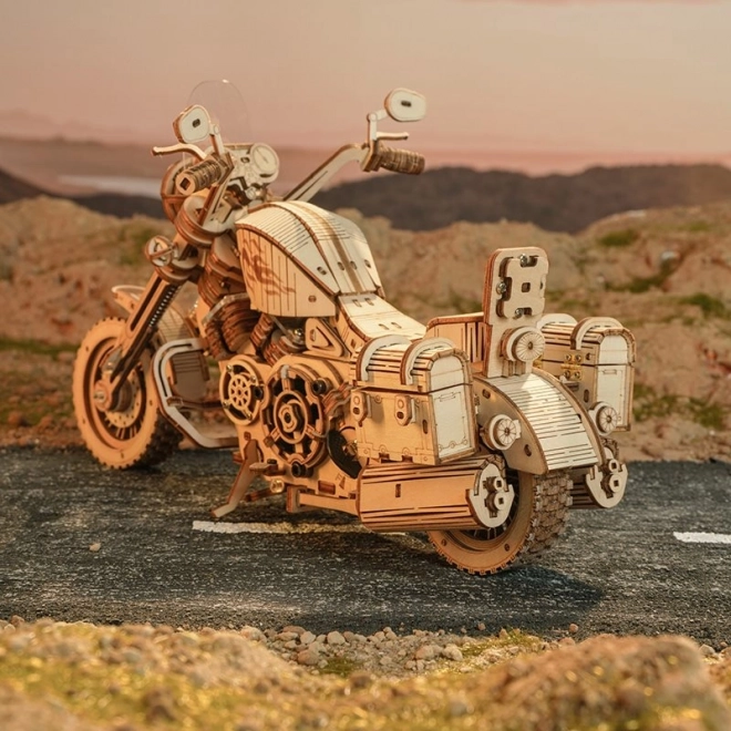 Puzzle 3D din lemn Motocicletă Cruiser - 420 Piese