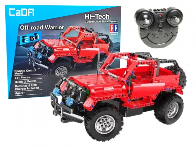 Joc de construcție CADA Jeep cu telecomandă