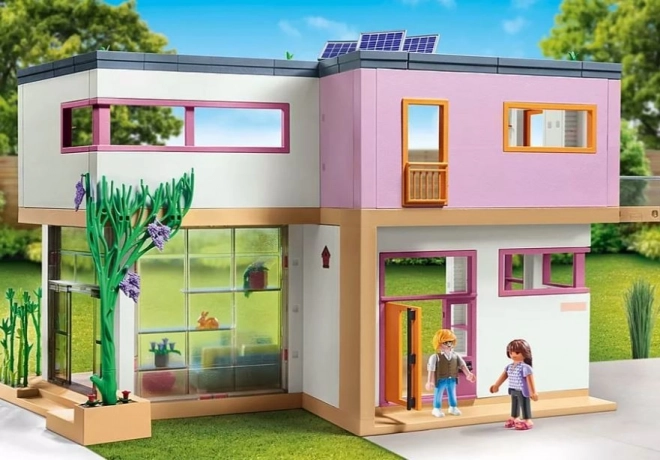 Set figurine Casa cu grădină de iarnă Playmobil