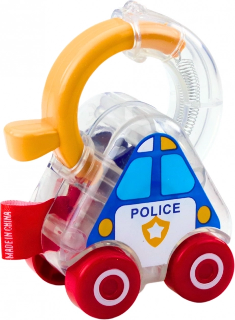 Set educațional de mașinuțe cu chei Poliție, Pompieri, Ambulanță