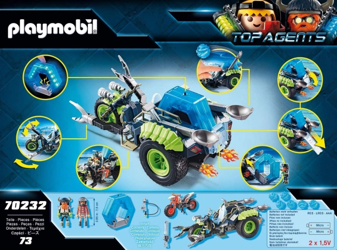 Motocicleta Arctic Rebels PLAYMOBIL Top Agents