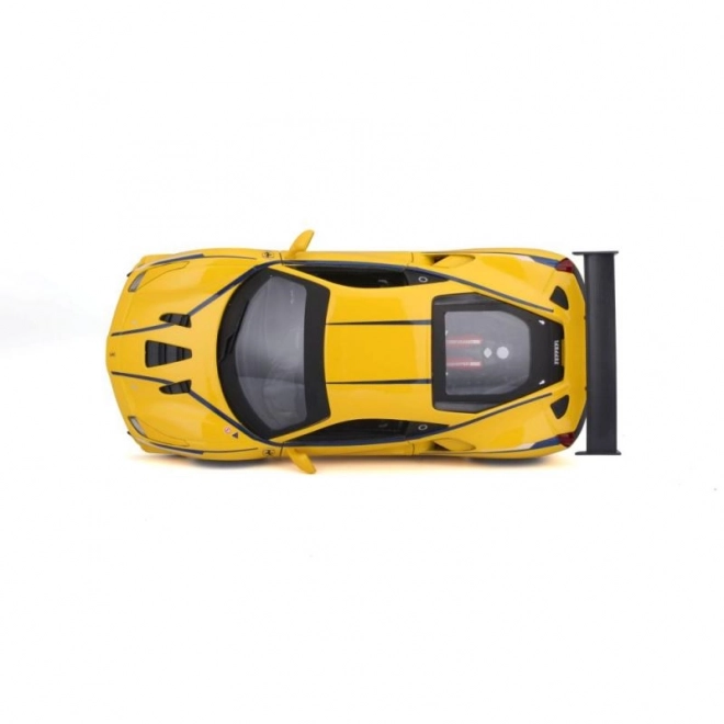 mașină de curse Ferrari 488 Challenge galbenă la scară 1:24