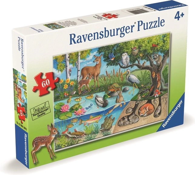 Puzzle Animale pe pământ și sub ea – tainele naturii 60 piese