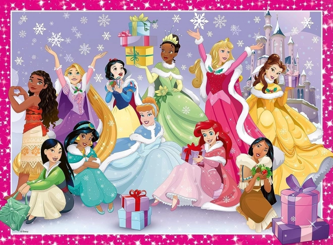 Puzzle Disney Prințese Ravensburger de Crăciun XXL 200 piese