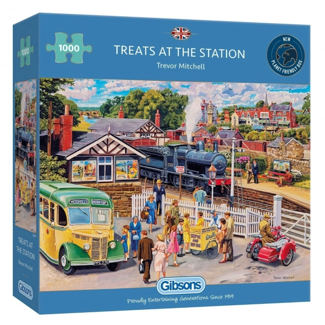 Puzzle stația de tren Gibson 1000 piese