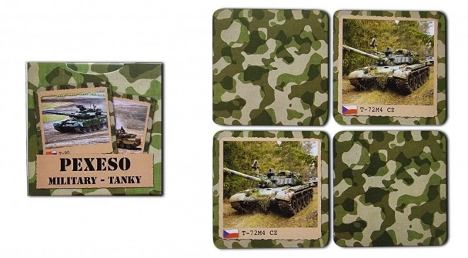 Joc de memorie Retro Tancuri Militare