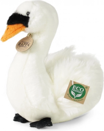 Lebădă de pluș șezând, 23 cm, eco friendly