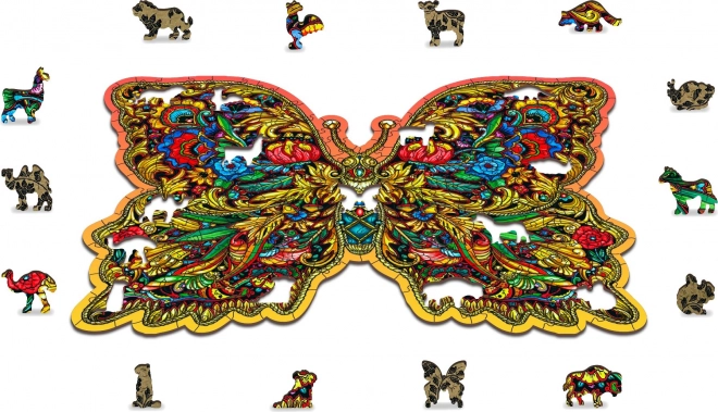 Puzzle din lemn aripi regale