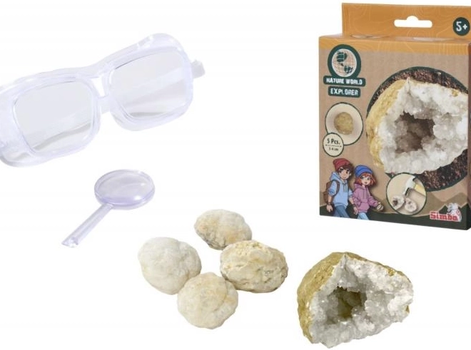 Set de descoperire geode 5 buc