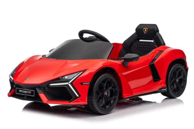 Mașinuță Lamborghini Revuelto pentru copii, roșie
