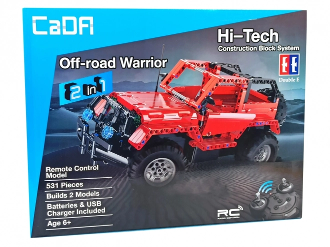 Joc de construcție CADA Jeep cu telecomandă