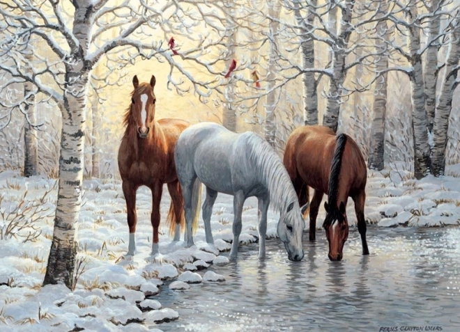 Puzzle trio de iarnă COBBLE HILL 1000 piese