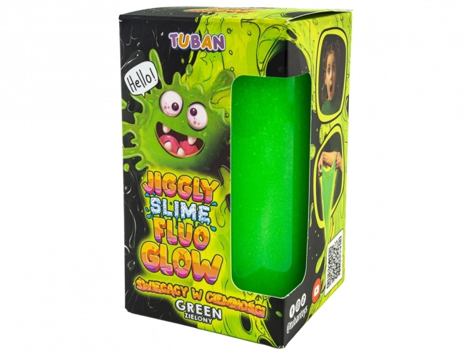 Slime jiggly fluo glow verde