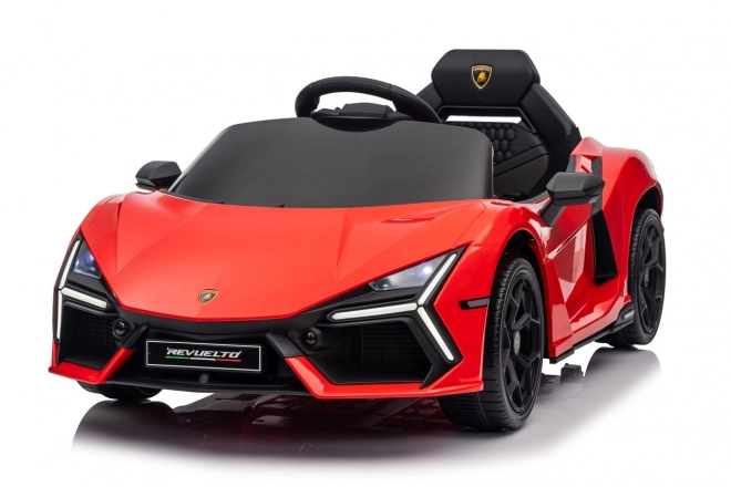 Mașinuță Lamborghini Revuelto pentru copii, roșie