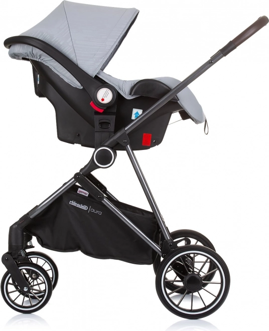 Chipolino cărucior combinat Aura 2v1 Ash Grey