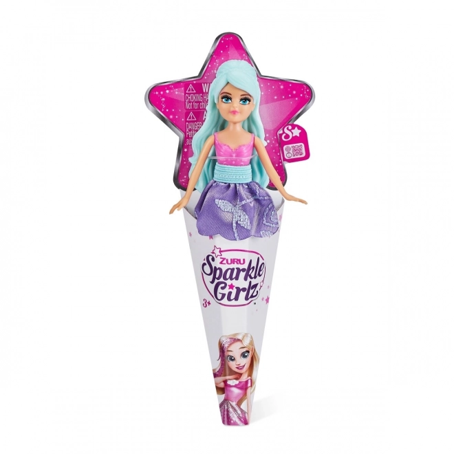 Păpușă Mini Sparkle Girlz 10 cm în set cartonat 24 bucăți