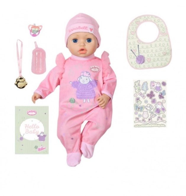 baby annabell păpușa interactivă, 43 cm