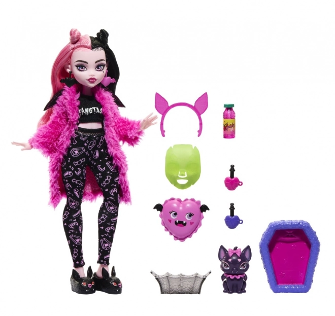 Petrecerea de pijamă Monster High Creepover - Draculaura