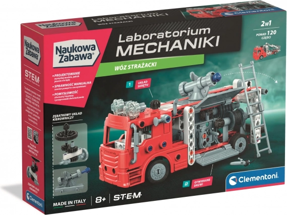 Mecanică de laborator – set de construcție pompieri CLEMENTONI