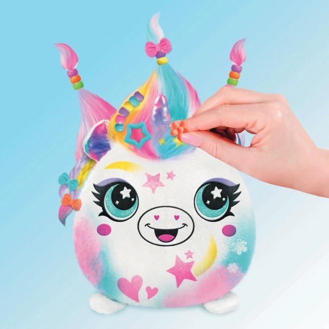 Set creativ Airbrush Hair'iffic cu pluș de păr